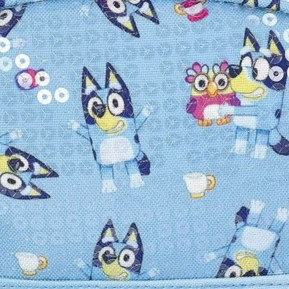 BLUEY BINGO Mini Sequin Backpack 9 Inch Blue NEW - Picture 5 of 6